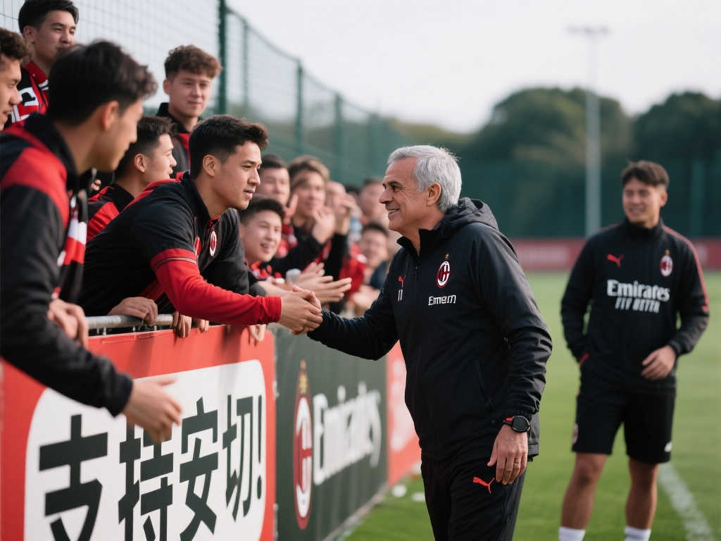 致敬传奇！球迷在巴尔德贝巴斯外悬挂横幅力挺安切洛蒂